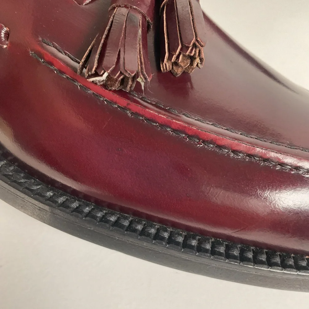 Vintage Florsheim Imperial Tassel Loafers | Tuscany Bordeaux | Men’s 10.5 AA